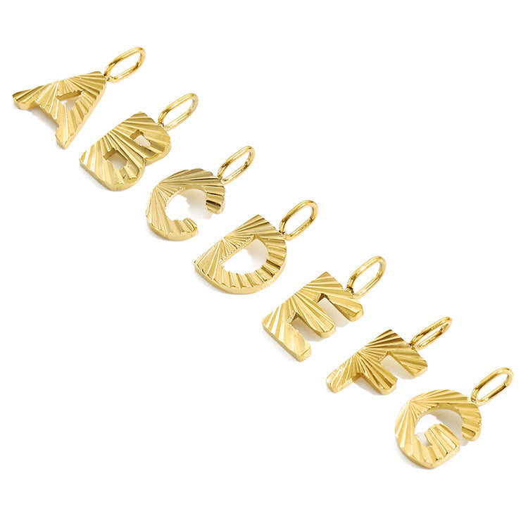 Sparkling Letter Charms