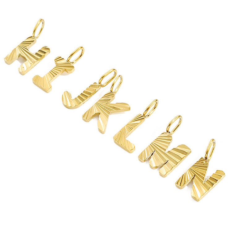 Sparkling Letter Charms