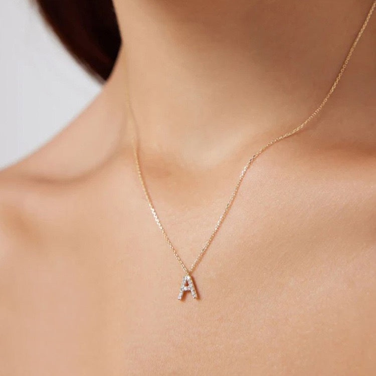 Shimmering Letter Glow Necklace