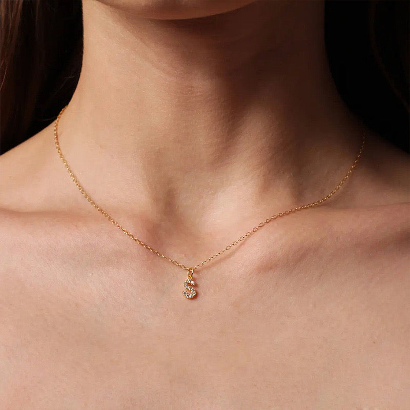 Shimmering Letter Glow Necklace