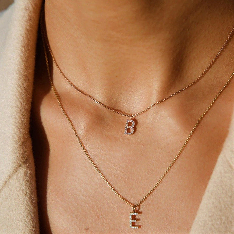 Shimmering Letter Glow Necklace