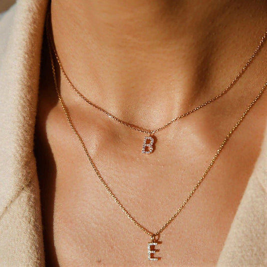 Shimmering Letter Glow Necklace