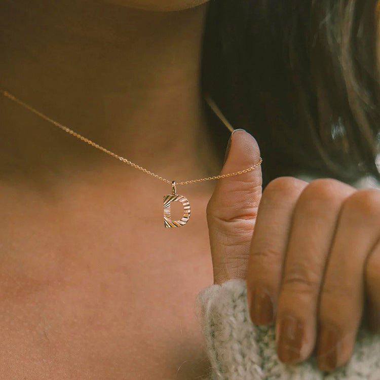 Sparkling Letter Glow Necklace